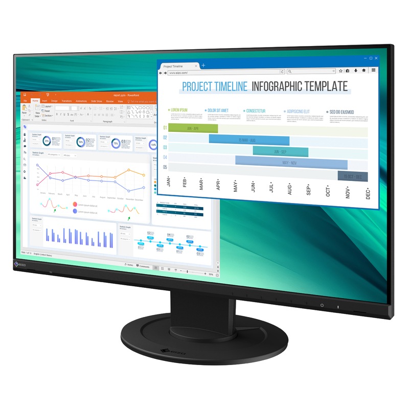 【美品】EIZO FlexScan EV2460 ブラック EV2460-BK] FlexScan 23.8型液晶モニター ブラック フルHD(1920x1080