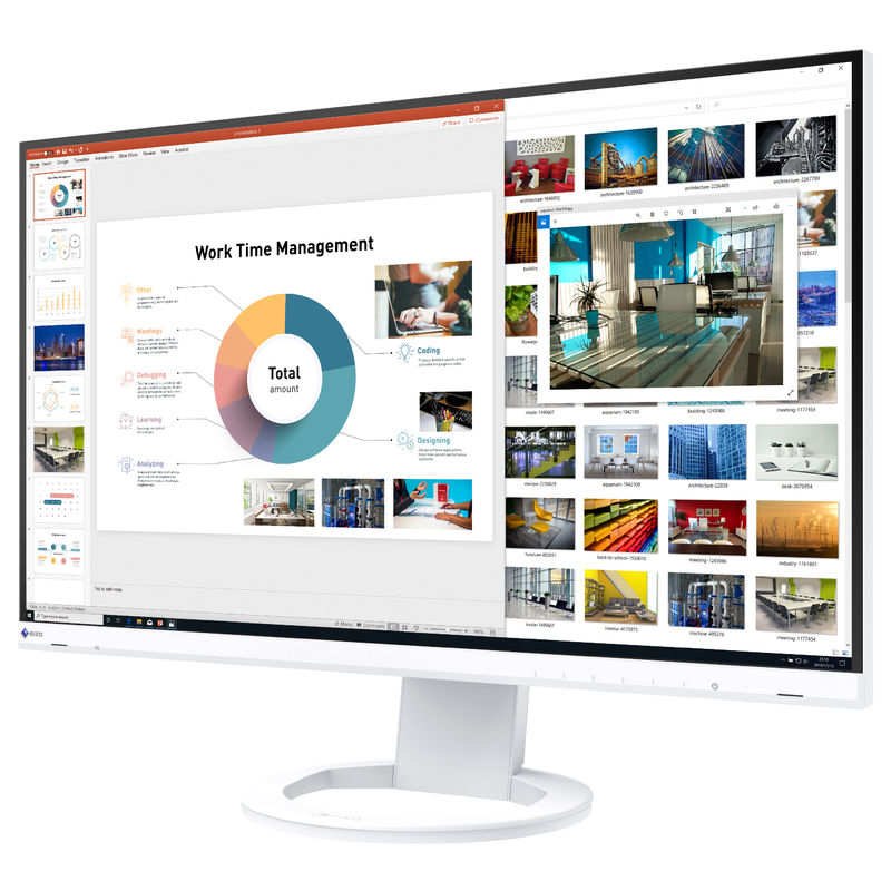 [EV2760-WT] FlexScan 27.0վ˥ ۥ磻 WQHD(25601440)б DisplayPortx2/HDMIx1/DVI-Dx1