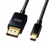 [KC-DPM14020] ミニDisplayPort-DisplayPort変換ケーブル(Ver1.4)(ブラック・2m)|その他(OAファニチャー・アクセサリ)|OAファニチャー・アクセサリ