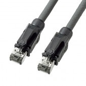 [KB-T6ASTP-01GY] カテゴリ6A STP LANケーブル(グレー・1m)|LAN(OAファニチャー・アクセサリ)|OAファニチャー・アクセサリ