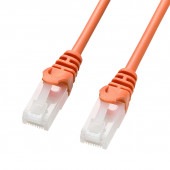 [LA-Y5TS-07D] ツメ折れ防止CAT5eLANケーブル(オレンジ・7m)|LAN(OAファニチャー・アクセサリ)|OAファニチャー・アクセサリ