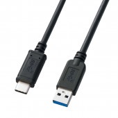 [KU31-CA05] USB3.1 Gen2 Type C-Aケーブル(ブラック・0.5m)|ケーブル(OAファニチャー・アクセサリ)|OAファニチャー・アクセサリ
