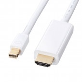 [KC-MDPHDA10] ミニDisplayPort-HDMI変換ケーブル(ホワイト・1m)|その他(OAファニチャー・アクセサリ)|OAファニチャー・アクセサリ