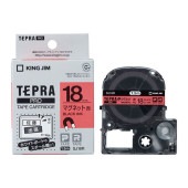 [SJ18R] テプラPROテープカートリッジ 18mm マグネットテープ 赤/黒文字|ラベルライター|文具・オフィス機器