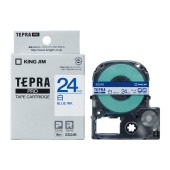 [SS24B] テプラPROテープカートリッジ 24mm 白ラベル 青文字|ラベルライター|文具・オフィス機器