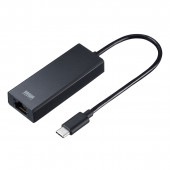 [USB-CVLAN6BK] USB3.2 Type-C-LAN変換アダプタ(2.5Gbps対応)|その他(OAファニチャー・アクセサリ)|OAファニチャー・アクセサリ