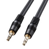 [KM-A2-10K2] オーディオケーブル(1m・ブラック)|AVケーブル関連|AV機器