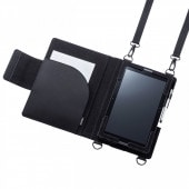 [PDA-TAB4N] ショルダーベルト付き10.1型タブレットPCケース (背面カメラ対応)|情報機器|家電
