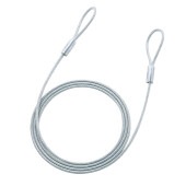 [SLE-8W-2N] eセキュリティ(ワイヤー、長さ2.0m・直径4.6mm)|セキュリティ・耐震グッズ|OAファニチャー・アクセサリ