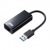 [USB-CVLAN1BKN] USB3.2-LAN変換アダプタ(ブラック)|その他(OAファニチャー・アクセサリ)|OAファニチャー・アクセサリ