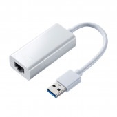 [USB-CVLAN1WN] USB3.2-LAN変換アダプタ(ホワイト)|その他(OAファニチャー・アクセサリ)|OAファニチャー・アクセサリ