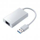 [USB-CVLAN3WN] USB3.2-LAN変換アダプタ(USBハブポート付・ホワイト)|その他(OAファニチャー・アクセサリ)|OAファニチャー・アクセサリ