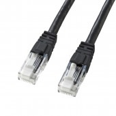 [KB-T6TS-02BKN] つめ折れ防止カテゴリ6LANケーブル(ブラック・2m)|LAN(OAファニチャー・アクセサリ)|OAファニチャー・アクセサリ