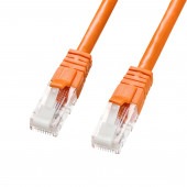 [KB-T6TS-02DN] つめ折れ防止カテゴリ6LANケーブル(オレンジ・2m)|LAN(OAファニチャー・アクセサリ)|OAファニチャー・アクセサリ