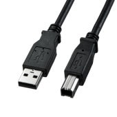 [KU20-5BKK2] USB2.0ケーブル(ブラック・5m)|ケーブル(OAファニチャー・アクセサリ)|OAファニチャー・アクセサリ