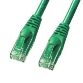 [KB-T6AY-005G] カテゴリ6Aより線LANケーブル(グリーン・0.5m)|LAN(OAファニチャー・アクセサリ)|OAファニチャー・アクセサリ