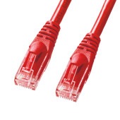 [KB-T6AY-005R] カテゴリ6Aより線LANケーブル(レッド・0.5m)|LAN(OAファニチャー・アクセサリ)|OAファニチャー・アクセサリ