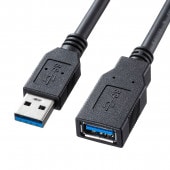 [KU30-EN10K] USB3.0延長ケーブル(ブラック・1m)|ケーブル(OAファニチャー・アクセサリ)|OAファニチャー・アクセサリ