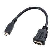 [AD-HD20MCK] HDMI変換アダプタ(マイクロHDMI・ブラック・0.1m)|その他(OAファニチャー・アクセサリ)|OAファニチャー・アクセサリ