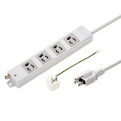 [TAP-5431MGN2-3] 抜け止めタップ(3P・4個口・3m・マグネット付)|電源関連(OAファニチャー・アクセサリ)|OAファニチャー・アクセサリ