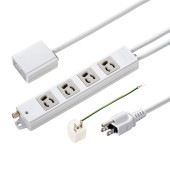 [TAP-5433MGN2-5] 手元スイッチ付き抜け止めタップ(3P・4個口・5m・マグネット付)|電源関連(OAファニチャー・アクセサリ)|OAファニチャー・アクセサリ