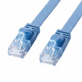 [KB-FL6AL-15BL] カテゴリ6AフラットLANケーブル(ブルー・15m)|LAN(OAファニチャー・アクセサリ)|OAファニチャー・アクセサリ