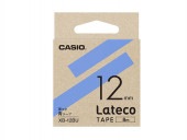 [XB-12BU] ラテコ用テープ (青テープに黒文字12mm幅)|ラベルライター|文具・オフィス機器