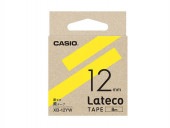 [XB-12YW] ラテコ用テープ (黄テープに黒文字12mm幅)|ラベルライター|文具・オフィス機器