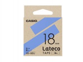 [XB-18BU] ラテコ用テープ (青テープに黒文字18mm幅)|ラベルライター|文具・オフィス機器