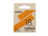 [XB-18EO] ラテコ用テープ (オレンジテープに黒文字18mm幅)|ラベルライター|文具・オフィス機器