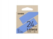 [XB-24BU] ラテコ用テープ (青テープに黒文字24mm幅)|ラベルライター|文具・オフィス機器