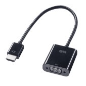 [AD-HD24VGA] HDMI-VGA変換アダプタ(HDMI Aオス-VGAメス)|その他(OAファニチャー・アクセサリ)|OAファニチャー・アクセサリ