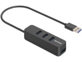 [BSH4U320U3BK] USB-A 3.2Gen1バスパワー上挿しハブ 磁石付 ブラック|パソコン周辺機器|パソコン・PC周辺機器・PCソフト