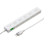 [TAP-SP2110N-1W] 雷ガードタップ 1m ホワイト|電源関連(OAファニチャー・アクセサリ)|OAファニチャー・アクセサリ