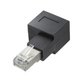 [ADT-RJ6A-LR] RJ-45L型変換アダプタ(右出し、カテゴリ6ASTP)|LAN(OAファニチャー・アクセサリ)|OAファニチャー・アクセサリ