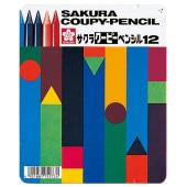 [FY12] クーピーペンシル12色(缶入)|鉛筆・色鉛筆・クレヨン|文具・オフィス機器