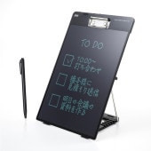[DH-320BK] クリップ付き電子メモパッド|デスク・ラックアクセサリ|OAファニチャー・アクセサリ