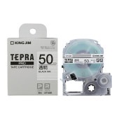 [ST50K] テプラPROテープカートリッジ 50mm 透明/黒文字|ラベルライター|文具・オフィス機器