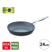 [CC000651-001] �ե饤�ѥ� 24cm �����˥��ץ� IH���������б� PFAS�ե꡼ �ե����Ի��� GREENPAN �������б� Ĵ����� ���å������ʡ�
