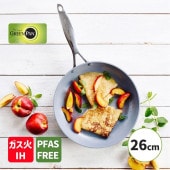 [CC000652-001] �ե饤�ѥ� 26cm �����˥��ץ� IH���������б� PFAS�ե꡼ �ե����Ի��� GREENPAN �������б� Ĵ����� ���å������ʡ�