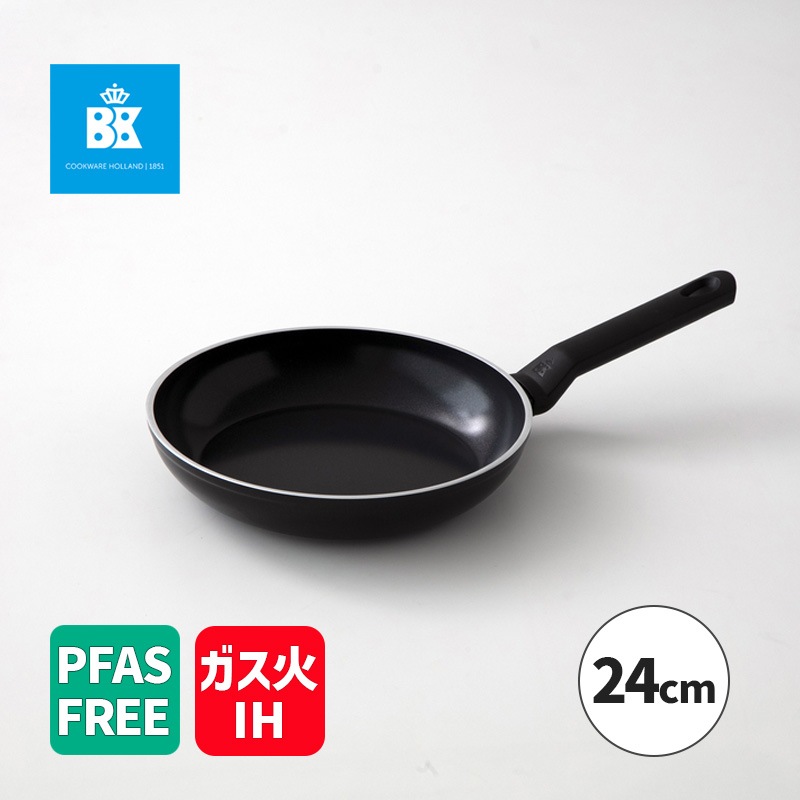 [CC008097-004] �ե饤�ѥ� 24cm �֥�å� �������������������� IH�б� ����ߥå������ƥ��� PFAS�ե꡼ �ե����Ի��� Ĵ����� ���å������� ��������