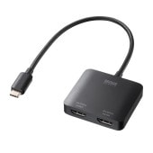[AD-ALCMST2HD2] USB Type C-HDMI変換アダプタ(2ポート/4K対応)|その他(OAファニチャー・アクセサリ)|OAファニチャー・アクセサリ