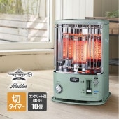 [CAP-U2803-G] タイマー付き石油ストーブ グリーン 正規品 小型 コンパクト レトロ 暖房器具★|季節家電|家電
