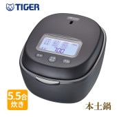 [JPL-Y100-KG] 土鍋圧力IHジャー炊飯器 5.5合 エボニーブラック★|キッチン家電|家電