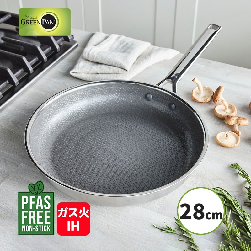 CC010630-104] フライパン 28cm APEX IH・ガス火対応 PFASフリー