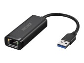 [LUA6-U3-AGTE-BK] Giga�б� Type-A USB 3.2 (Gen1)�� ͭ��LAN�����ץ��� �֥�å�