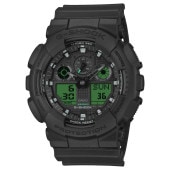 [GA-100BEG-1AJF] G-SHOCK BLACK AND ELECTRO GREEN��