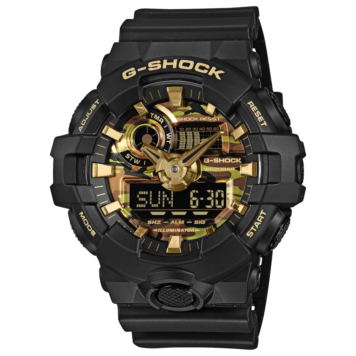 GA-700CF-1AJF] G-SHOCK CAMO AND GOLD | 時計・アクセサリー,腕時計