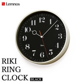 [WR20-05BK] �ݤ����� RIKI RING CLOCK WR20-05 BK �ꥭ ��� �����å� �֥�å� �� �����ϥǥ����� ľ��251x60mm 1080g �������ץ�����ɡ�