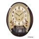 [FW579B] メロディ付き電波掛時計 Disney Time 茶メタリック塗装|時計|時計・アクセサリー